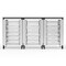 Luxor Modular Classroom Storage Cabinet - 3 side-by-side modules with 18 small bins MBS-STR-31-18S - alternate 2